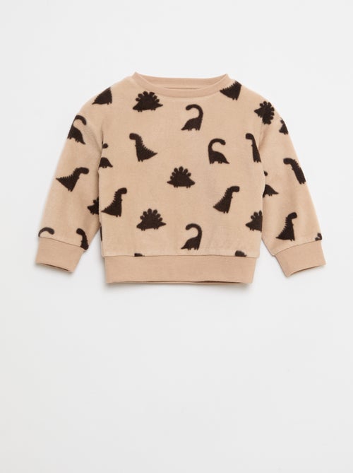 Conjunto pijama polar: camiseta + pantalón - Kiabi