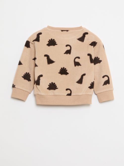 Conjunto pijama polar: camiseta + pantalón - Kiabi