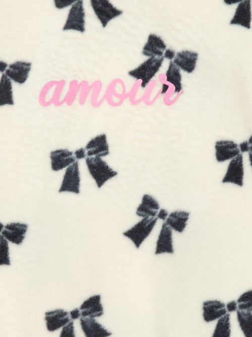 Conjunto pijama polar: camiseta + pantalón - Kiabi