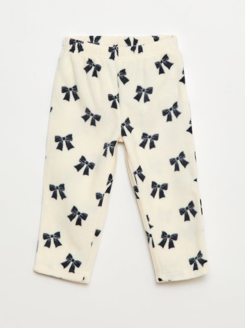 Conjunto pijama polar: camiseta + pantalón - Kiabi