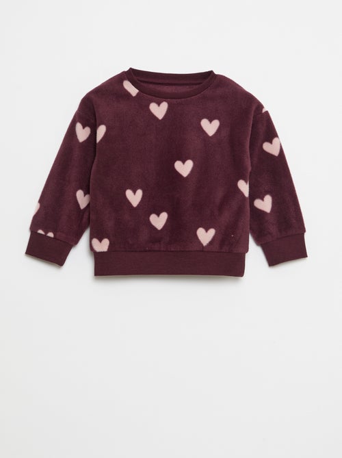 Conjunto pijama polar: parte de arriba + pantalón - Kiabi