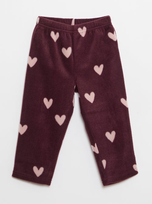 Conjunto pijama polar: parte de arriba + pantalón - Kiabi