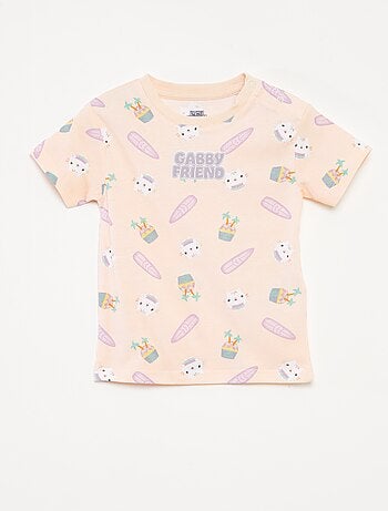Conjunto pijama short + camiseta 'La casa de muñecas de Gabby' - 2 piezas
