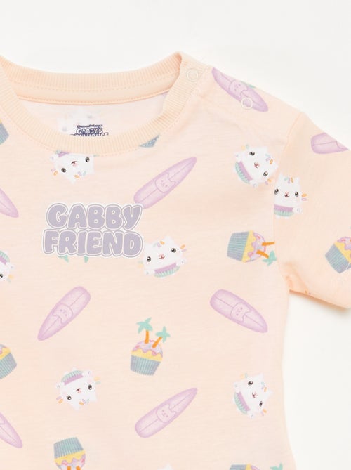 Conjunto pijama short + camiseta 'La casa de muñecas de Gabby' - 2 piezas - Kiabi