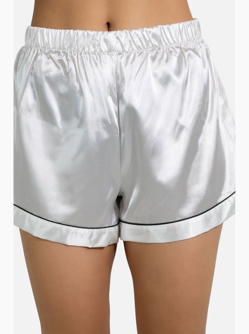 Conjunto pijama-short de satén fluido Kebello - Kiabi