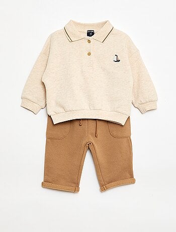 Conjunto polo + pantalón - 2 piezas