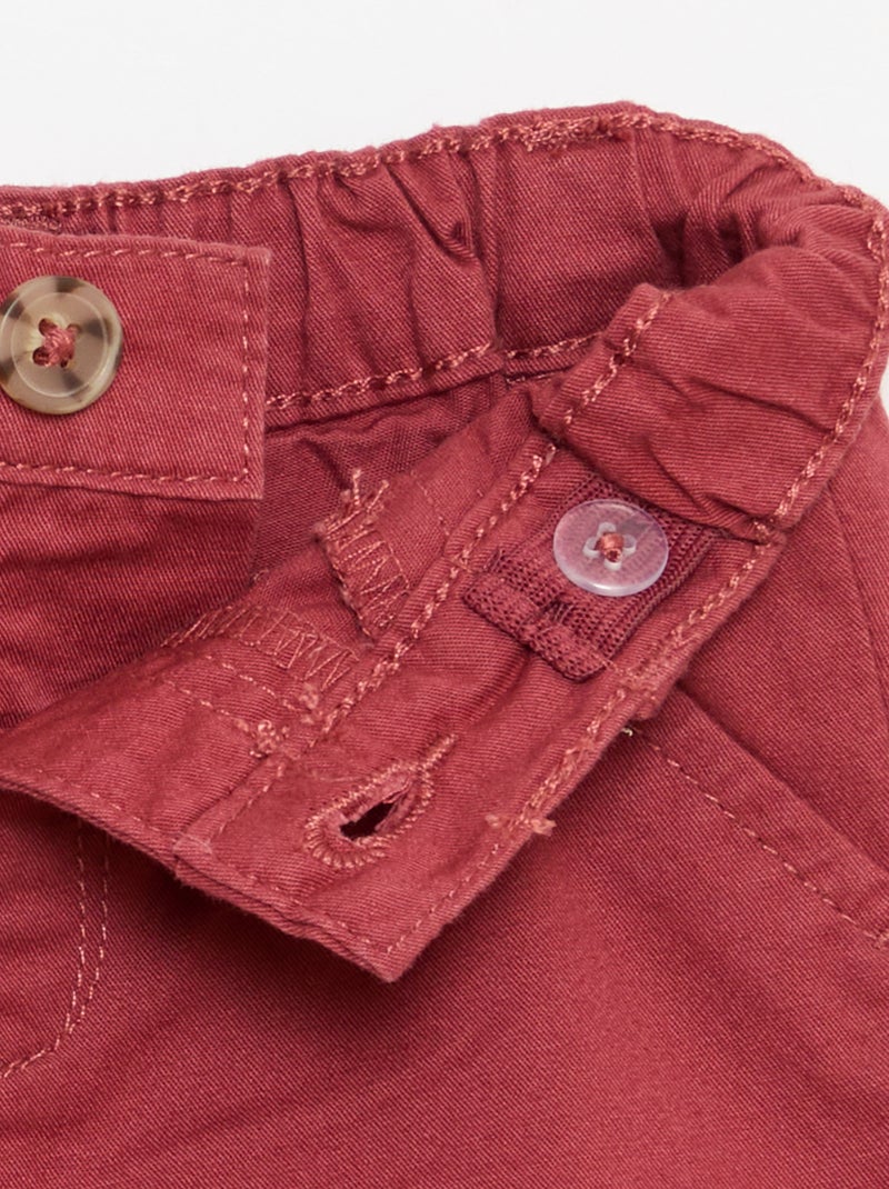 Conjunto polo + pantalón corto - 2 piezas Marron - Kiabi