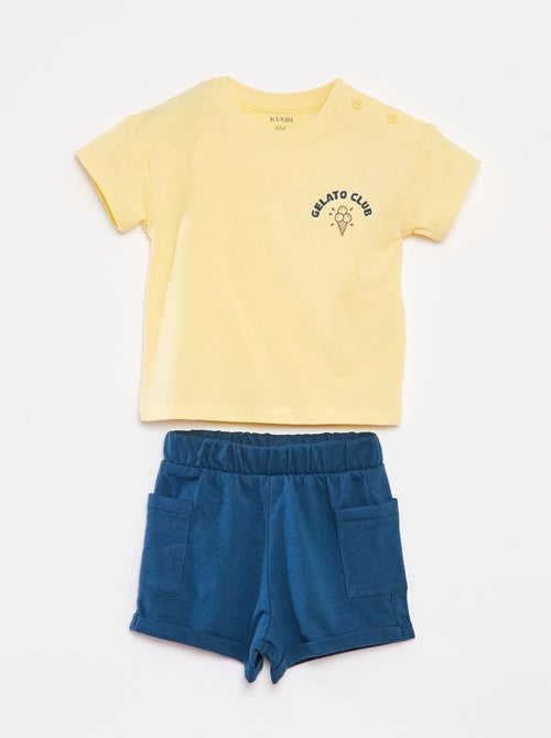 Conjunto short + camiseta - 2 piezas - Kiabi