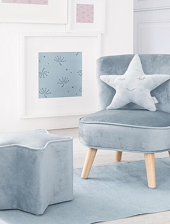 Conjunto sillón + puff + cojín decorativo forma estrella 'Roba lil sofa'