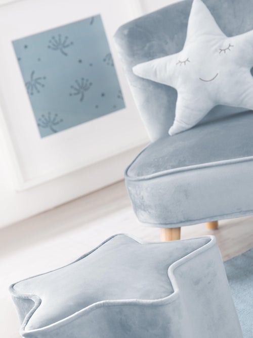 Conjunto sillón + puff + cojín decorativo forma estrella 'Roba lil sofa' - Kiabi