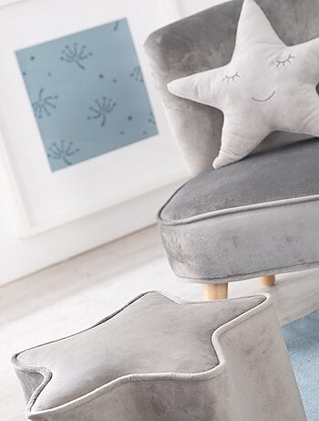Conjunto sillón + puff + cojín decorativo forma estrella 'Roba lil sofa'