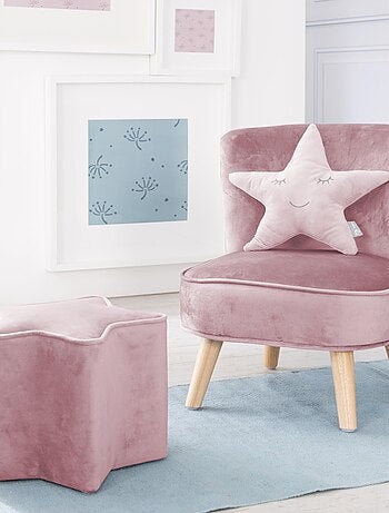 Conjunto sillón + puff + cojín decorativo forma estrella 'Roba lil sofa'