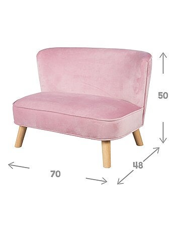 Conjunto sofá infantil + puff + cojín estrella 'Roba lil sofa'