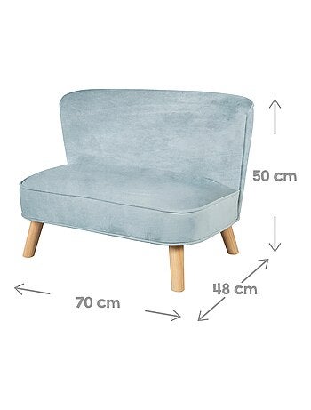 Conjunto sofá + sillón + cojín decorativo forma nube 'Roba lil sofa'
