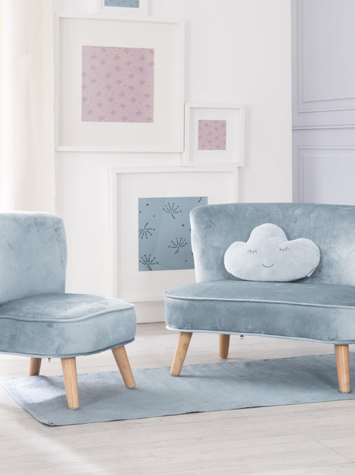 Conjunto sofá + sillón + cojín decorativo forma nube 'Roba lil sofa' - Kiabi