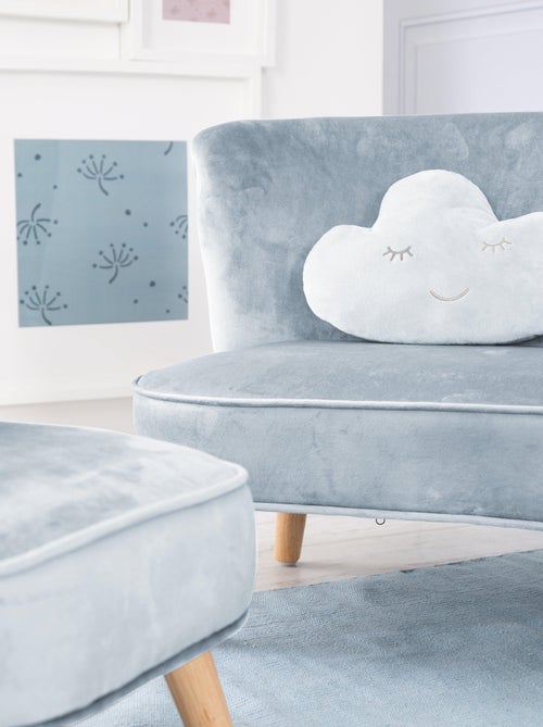 Conjunto sofá + sillón + cojín decorativo forma nube 'Roba lil sofa' - Kiabi