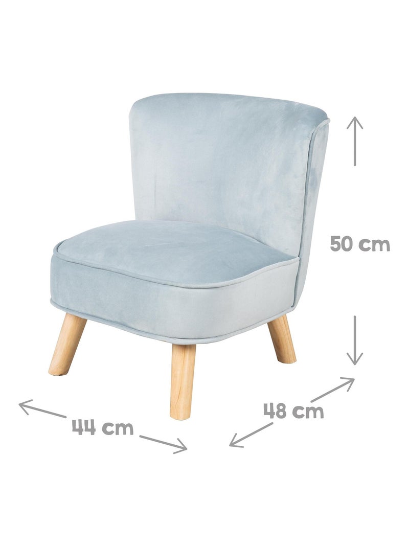 Conjunto sofá + sillón + cojín decorativo forma nube 'Roba lil sofa' Azul claro - Kiabi