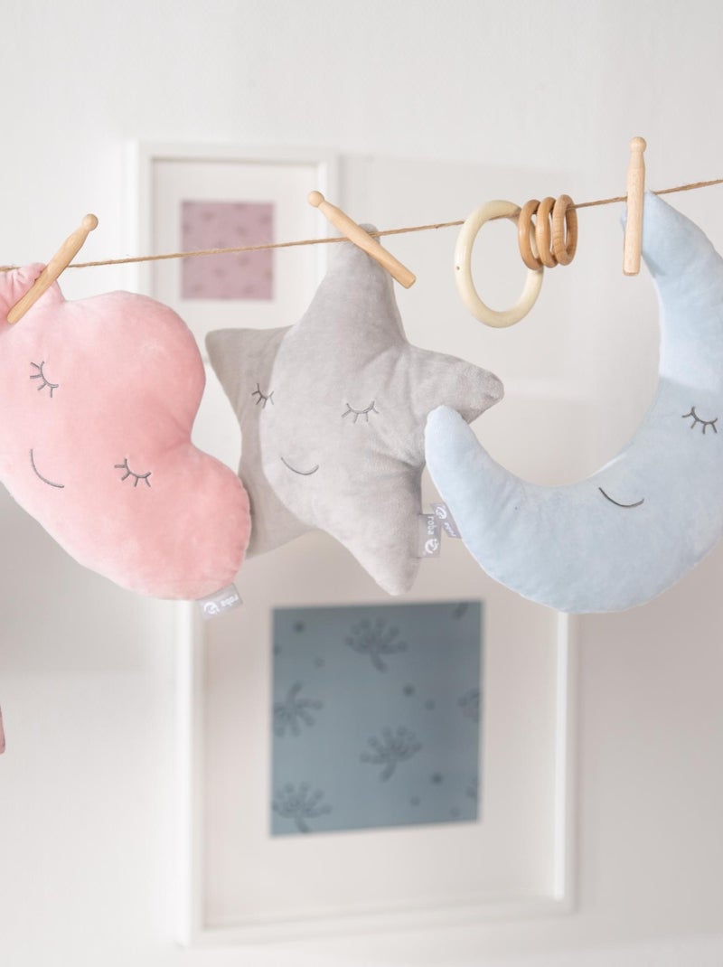 Conjunto sofá + sillón + cojín decorativo forma nube 'Roba lil sofa' Gris - Kiabi