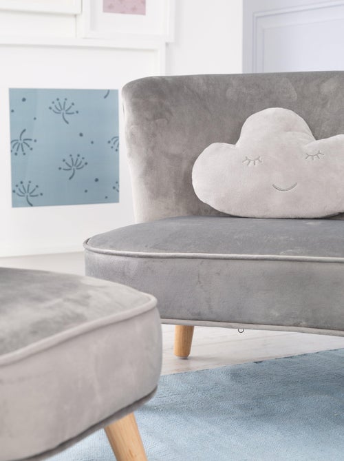 Conjunto sofá + sillón + cojín decorativo forma nube 'Roba lil sofa' - Kiabi