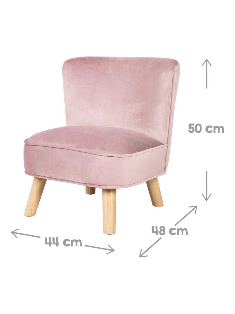 Conjunto sofá + sillón + cojín decorativo forma nube 'Roba lil sofa' Rosa claro - Kiabi
