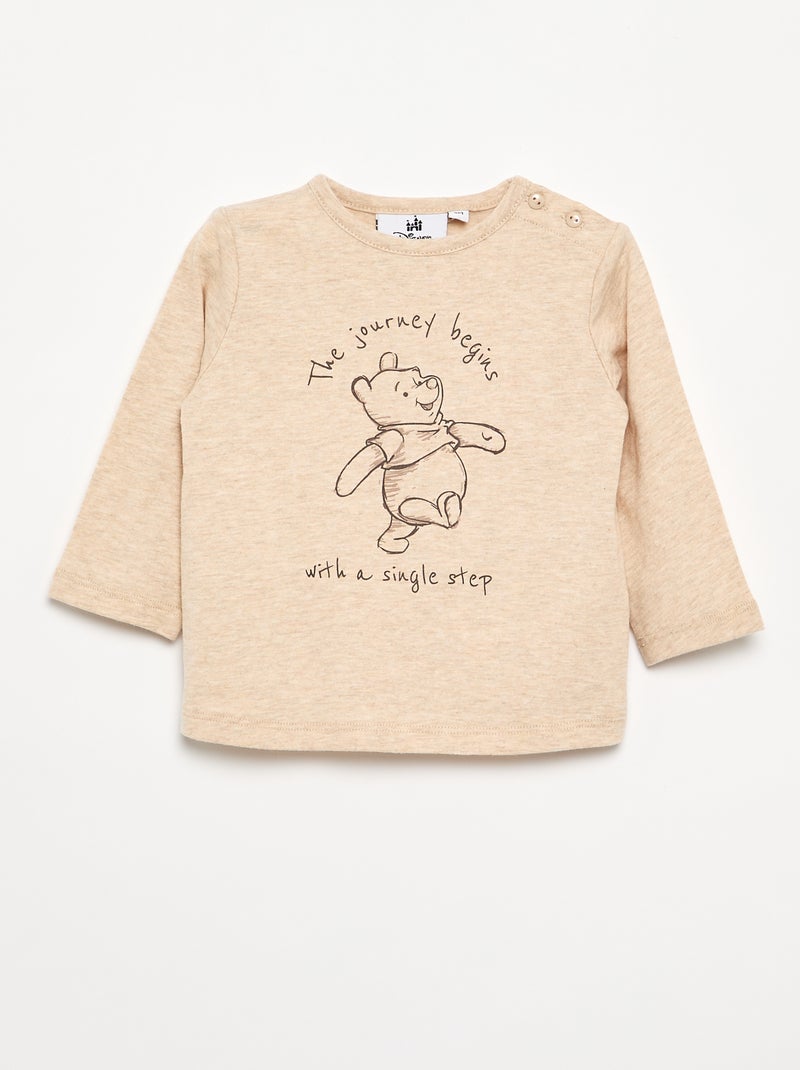 Conjunto sudadera + camiseta + pantalón 'Winnie' 'Disney' - 3 piezas Beige - Kiabi