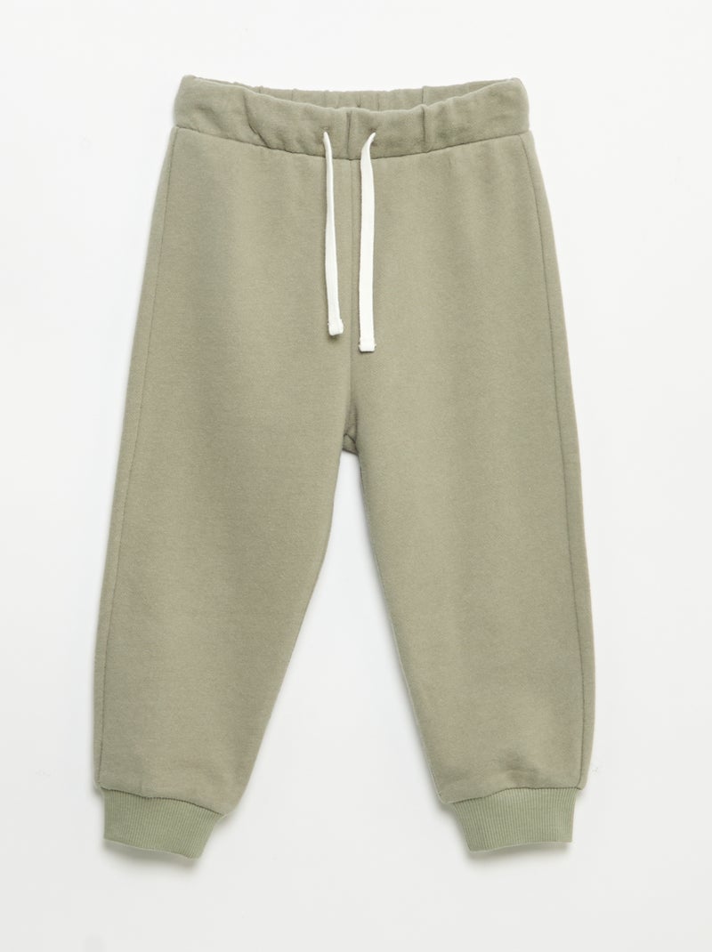 Conjunto sudadera + chándal + camiseta - 3 piezas Kaki - Kiabi