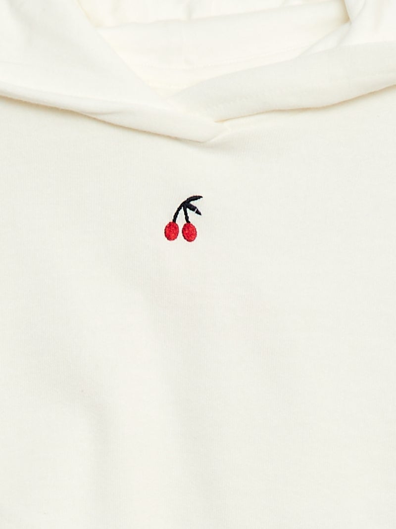 Conjunto sudadera con capucha + leggings de punto Blanco - Kiabi