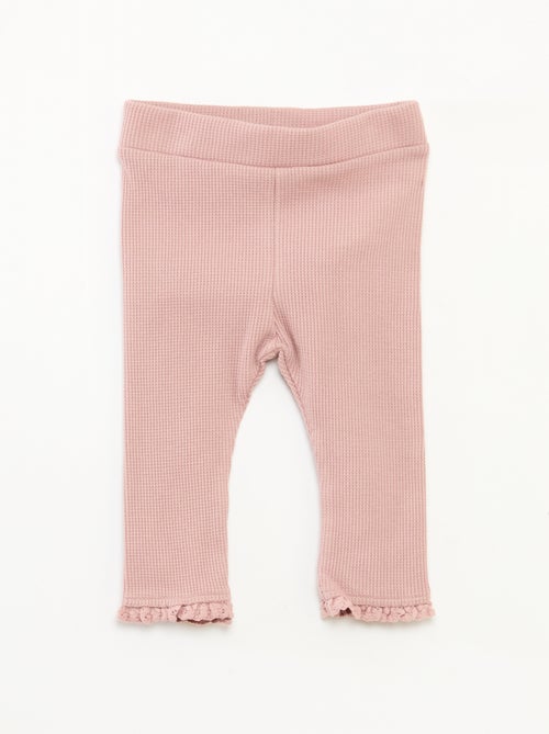 Conjunto sudadera con capucha + leggings de punto - Kiabi