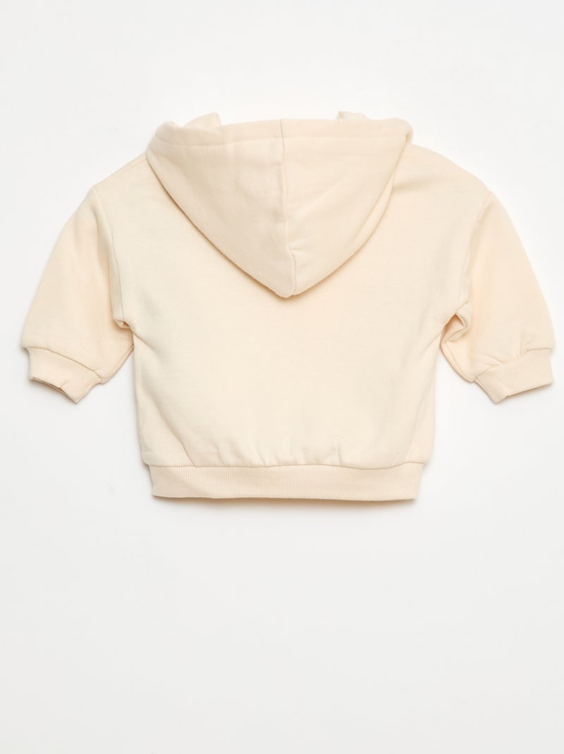 Conjunto sudadera con capucha + leggings de punto Rosa - Kiabi