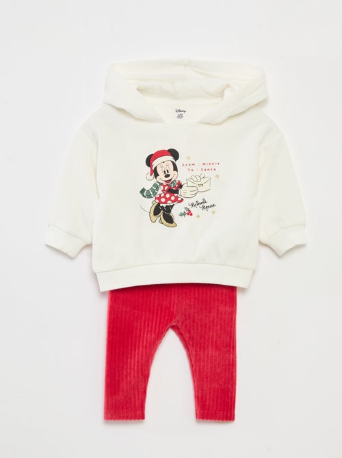 Conjunto sudadera con capucha + leggings 'Disney' 'Minnie' de algodón - Kiabi