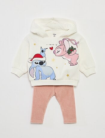 Conjunto sudadera con capucha + leggings 'Disney' 'Minnie' de algodón