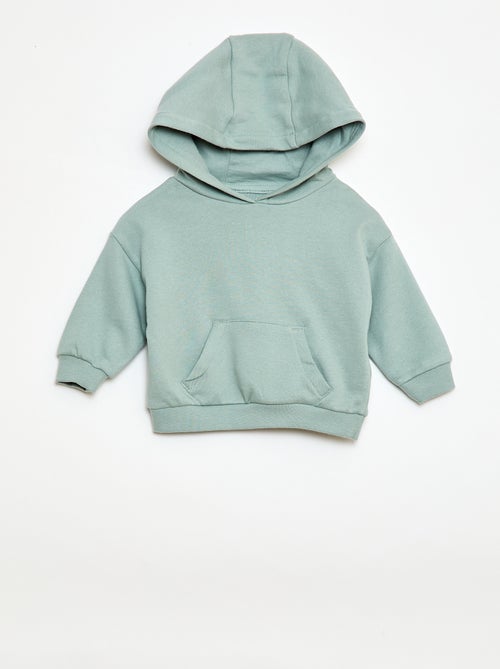 Conjunto sudadera con capucha + pantalón de chándal monocromo - 2 piezas - Kiabi