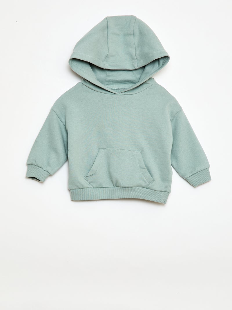 Conjunto sudadera con capucha + pantalón de chándal monocromo - 2 piezas Azul - Kiabi