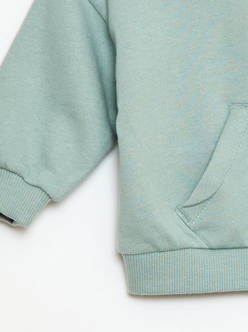 Conjunto sudadera con capucha + pantalón de chándal monocromo - 2 piezas - Kiabi