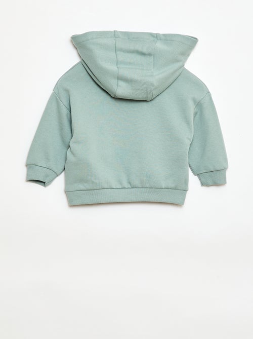 Conjunto sudadera con capucha + pantalón de chándal monocromo - 2 piezas - Kiabi