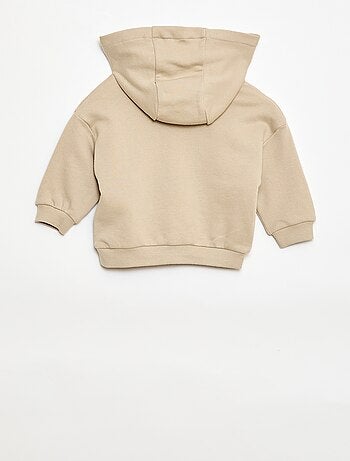 Conjunto sudadera con capucha + pantalón de chándal monocromo - 2 piezas