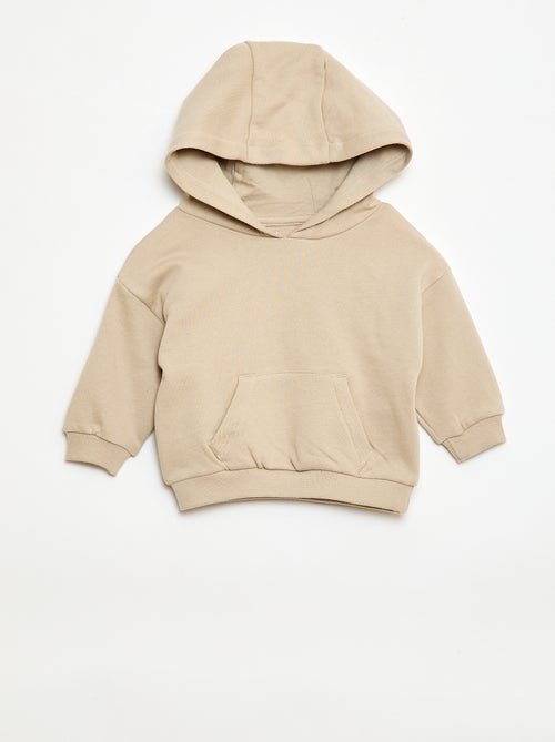 Conjunto sudadera con capucha + pantalón de chándal monocromo - 2 piezas - Kiabi
