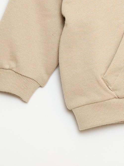 Conjunto sudadera con capucha + pantalón de chándal monocromo - 2 piezas - Kiabi