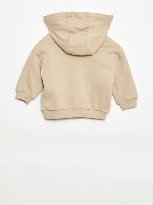 Conjunto sudadera con capucha + pantalón de chándal monocromo - 2 piezas - Kiabi