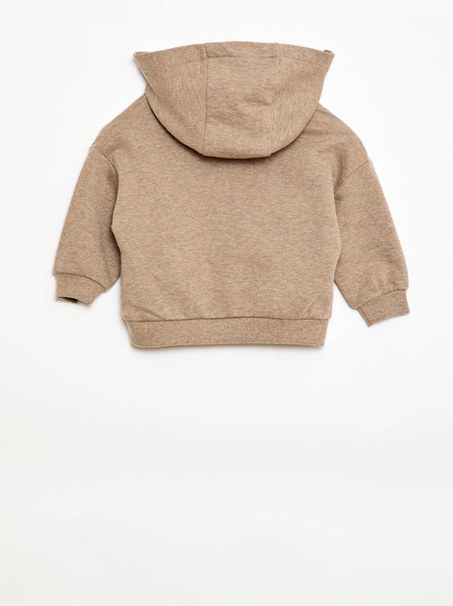 Conjunto sudadera con capucha + pantalón de chándal monocromo - 2 piezas - Kiabi