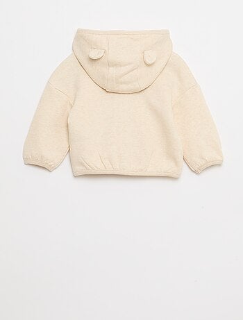 Conjunto sudadera con capucha y cremallera + pantalón - 2 piezas