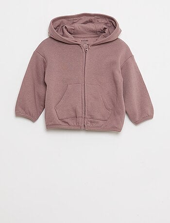 Conjunto sudadera con capucha y cremallera + pantalón - 2 piezas