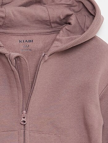 Conjunto sudadera con capucha y cremallera + pantalón - 2 piezas