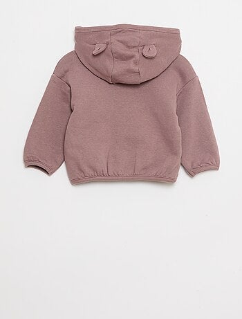 Conjunto sudadera con capucha y cremallera + pantalón - 2 piezas