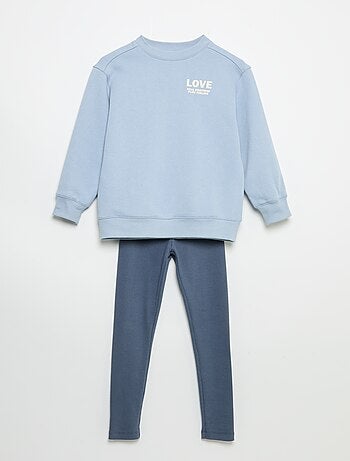 Conjunto sudadera + legging - 2 piezas
