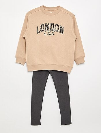 Conjunto sudadera + legging - 2 piezas