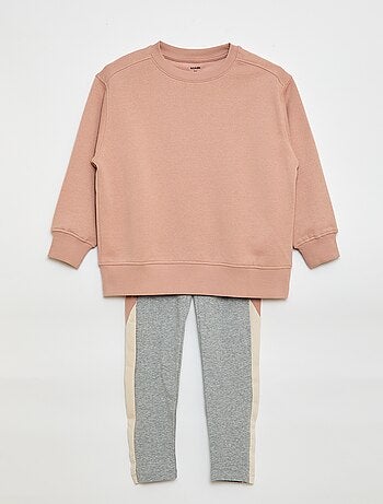 Conjunto sudadera + legging - 2 piezas