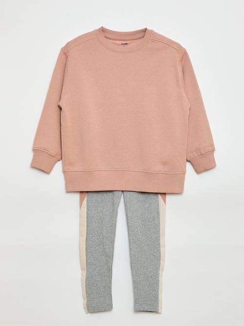 Conjunto sudadera + legging - 2 piezas - Kiabi Conjunto sudadera + legging - 2 piezas - Kiabi