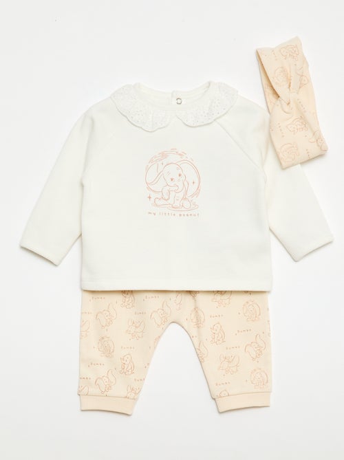 Conjunto Sudadera + leggings + cinta para el pelo 'Dumbo' - 3 piezas - Kiabi