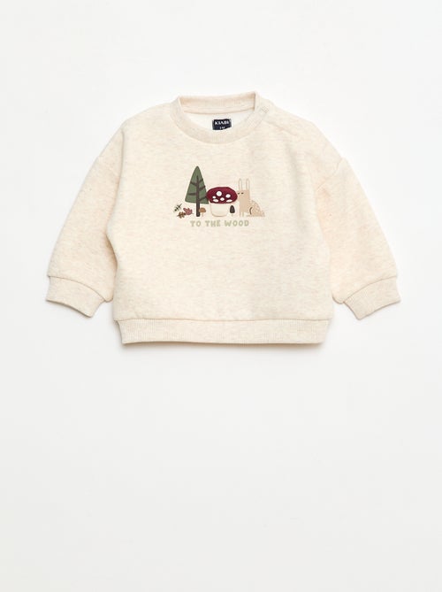 Conjunto sudadera + leggings con dibujo - Kiabi